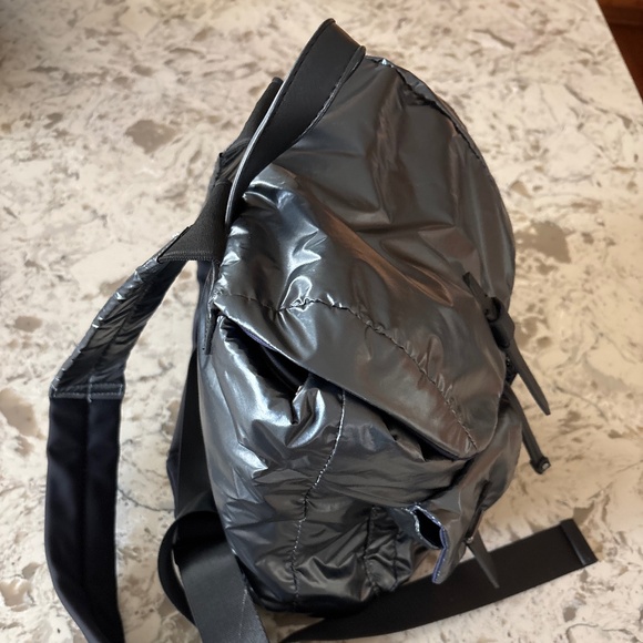 Women’s Kenneth Cole NY Gunmetal Vesey Water Resistant Nylon Backpack - Picture 5 of 7